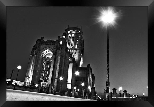 Cathedral Night Framed Print by Neil Gavin