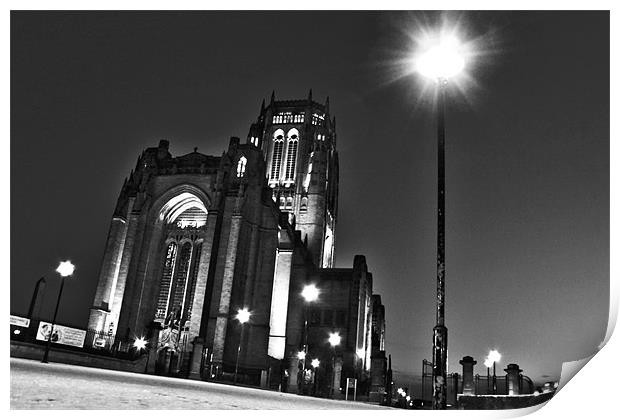 Cathedral Night Print by Neil Gavin