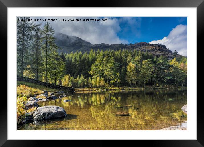 Blea Tarn, Lake District Framed Mounted Print by Mary Fletcher