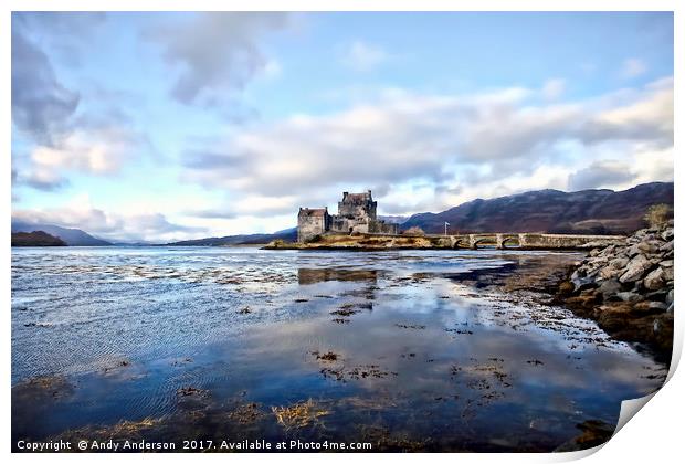 Eilean Donan Castle Scotland Print by Andy Anderson