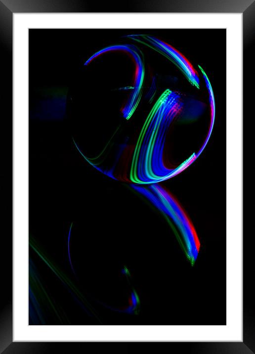 The Light Painter 18 Framed Mounted Print by Steve Purnell
