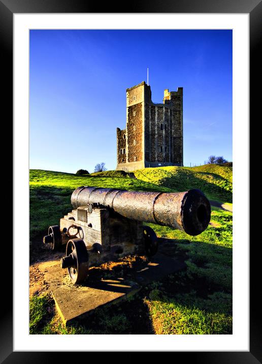 Orford castle Framed Mounted Print by Darren Burroughs