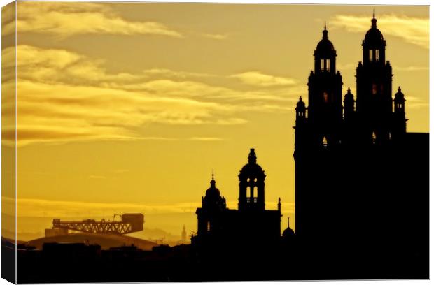 The Towers of Kelvingrove Canvas Print by Edward Burns