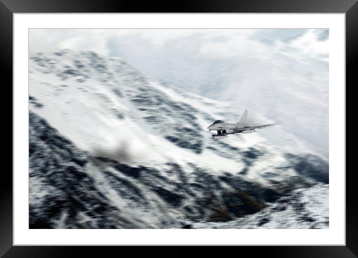 Typhoon Winter Pass Framed Mounted Print by J Biggadike