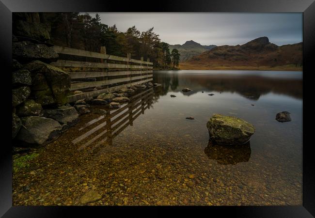Blea Tarn Little Langdale the Lake District  Framed Print by Mark Hawkes