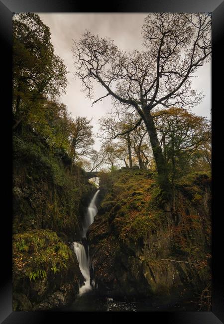 Aira Force Falls Lake District Framed Print by Mark Hawkes