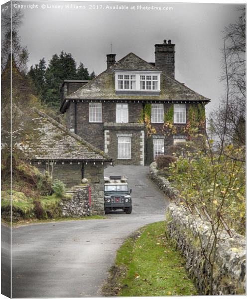 The Haweswater Hotel, Cumbria Canvas Print by Linsey Williams