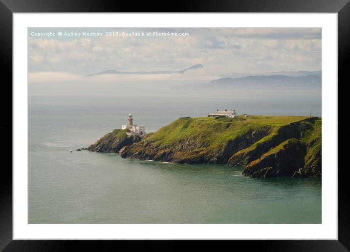 Baily Lighthouse, Howth Head, Ireland Framed Mounted Print by Ashley Wootton