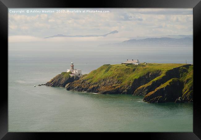 Baily Lighthouse, Howth Head, Ireland Framed Print by Ashley Wootton