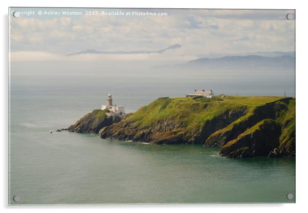Baily Lighthouse, Howth Head, Ireland Acrylic by Ashley Wootton