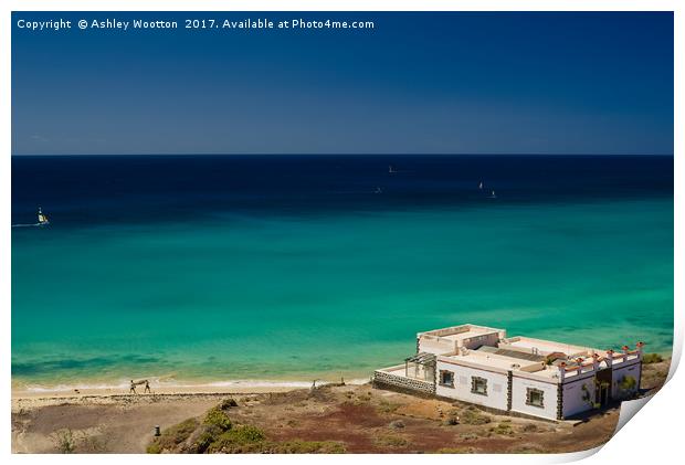 Esquinzo Beach, Fuerteventura Print by Ashley Wootton