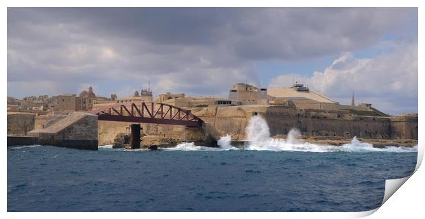 The Grand Harbour Valletta Print by Diana Mower