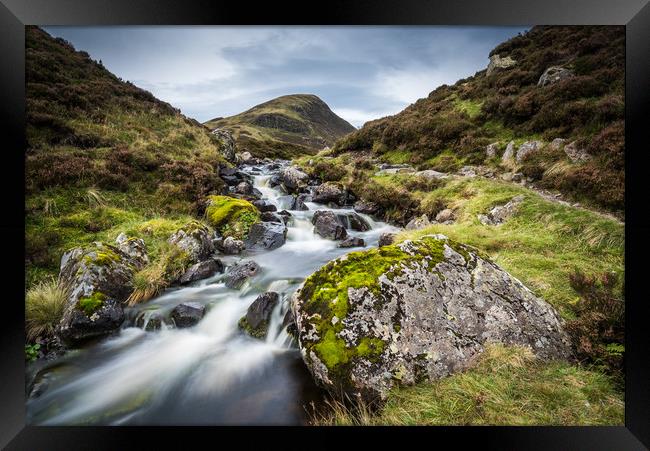 Outflow from Loch Skeen on Tail Burn Framed Print by George Robertson