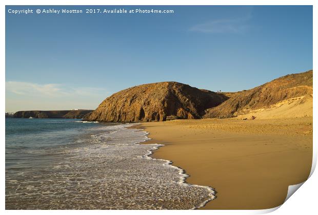 Papagayo Beach, Lanzarote Print by Ashley Wootton