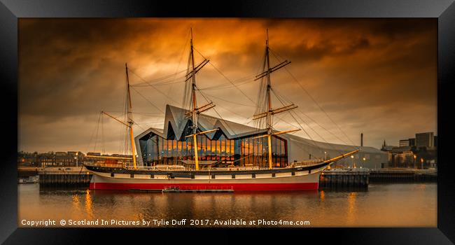 The Glenlee At Sunset Framed Print by Tylie Duff Photo Art