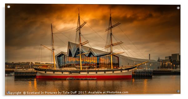 The Glenlee At Sunset Acrylic by Tylie Duff Photo Art