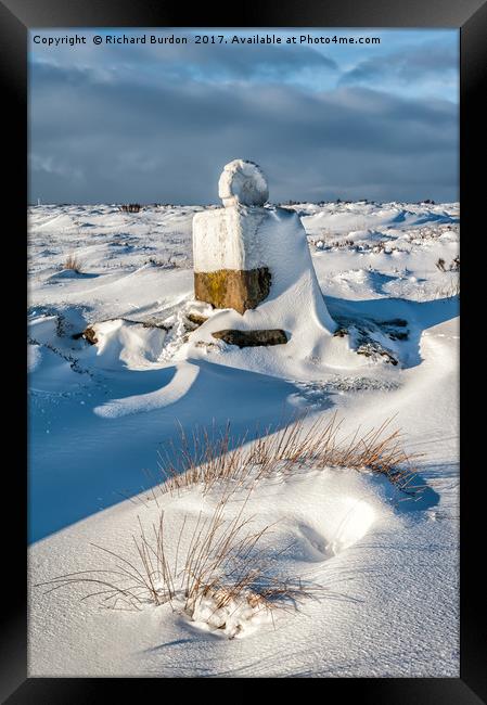 Fat Betty In Winter Framed Print by Richard Burdon