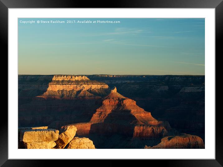 Sunrise Over The Grand Canyon Framed Mounted Print by Steve Rackham