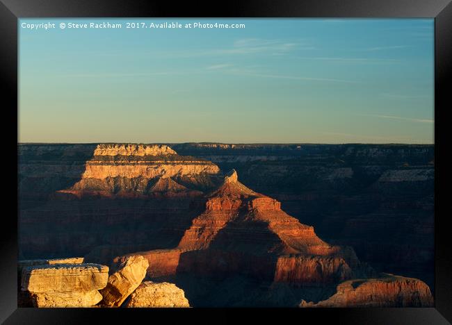 Sunrise Over The Grand Canyon Framed Print by Steve Rackham