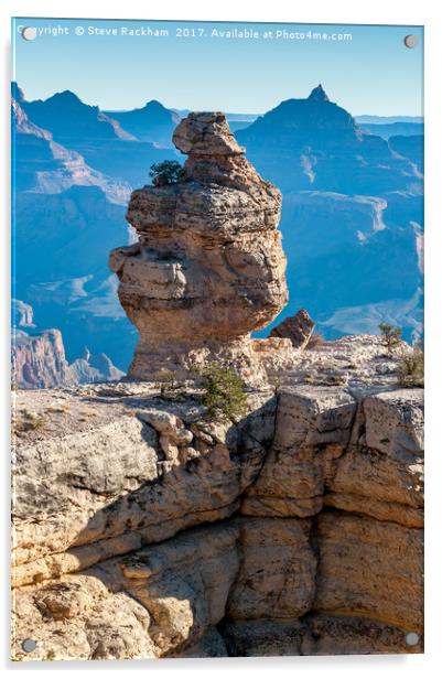 Rock Tower, Grand Canyon Acrylic by Steve Rackham