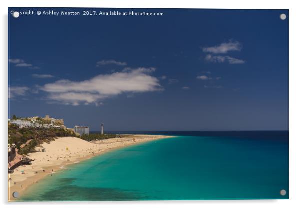 Morro Jable, Fuerteventura Acrylic by Ashley Wootton