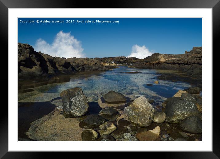Rockpool Framed Mounted Print by Ashley Wootton