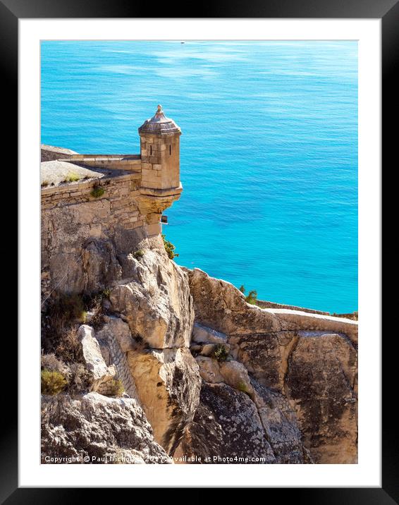 Castell de Santa Barbara in Alicante Framed Mounted Print by Paul Nicholas