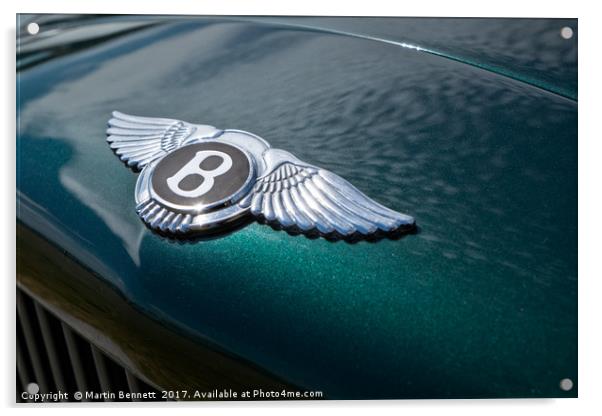 Bentley reflections Acrylic by Martin Bennett