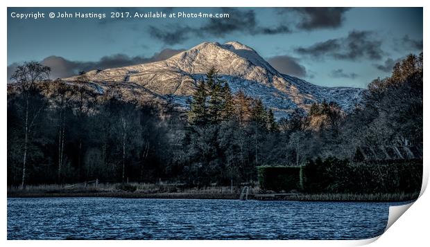 Ben Lomond in morning light Print by John Hastings