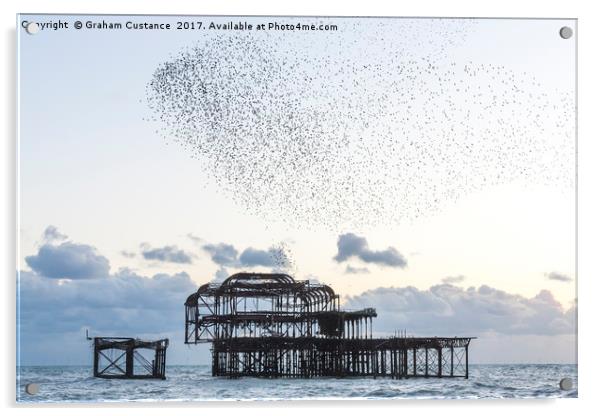 Brighton West Pier Acrylic by Graham Custance