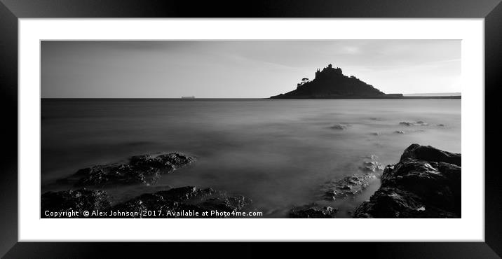 St michael's Mount Framed Mounted Print by Alex Johnson