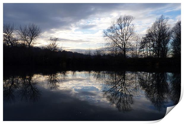 Reflections on the Yare Print by Darren Burroughs