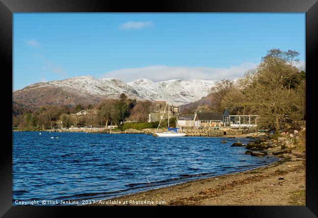 Windermere and the Fairfield Horseshoe Cumbria Framed Print by Nick Jenkins