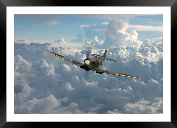 Spitfire BS435 – F-FY Framed Mounted Print by J Biggadike