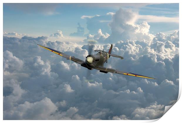 Spitfire BS435 – F-FY Print by J Biggadike