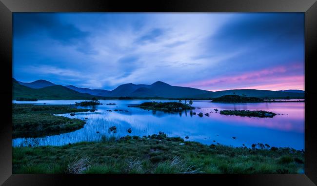 Midsummer at Lochan na h-achlaise Framed Print by George Robertson
