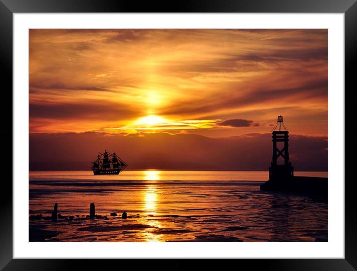 into the sun Framed Mounted Print by sue davies