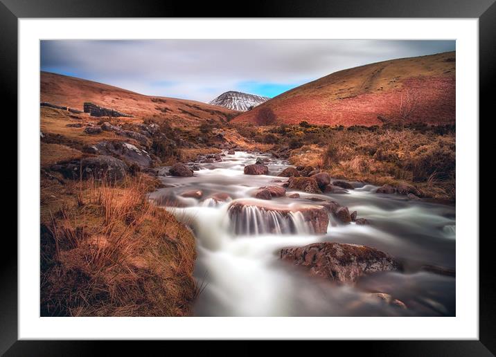 The Black Mountain Framed Mounted Print by Leighton Collins