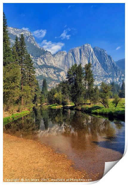 Yosemite Valley, California Print by Jon Jones