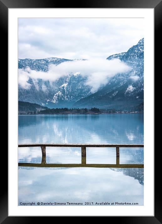 Alps mountains reflected in water Framed Mounted Print by Daniela Simona Temneanu