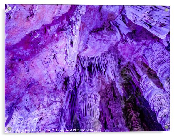 St Michael's Cave, Upper Rock, Gibraltar Acrylic by Paul Nicholas