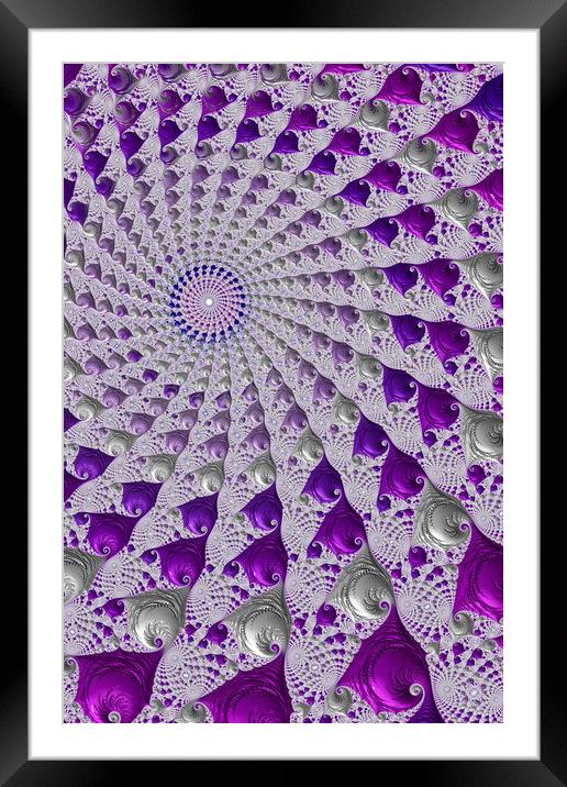 Tunnel Vision Purple Framed Mounted Print by Steve Purnell