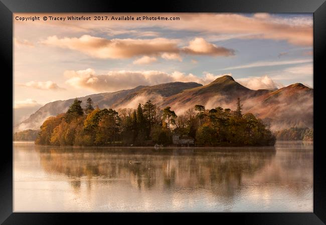 Cat Bells Mist  Framed Print by Tracey Whitefoot