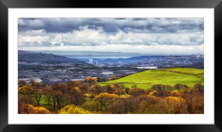 Swansea and Mumbles Framed Mounted Print by Leighton Collins