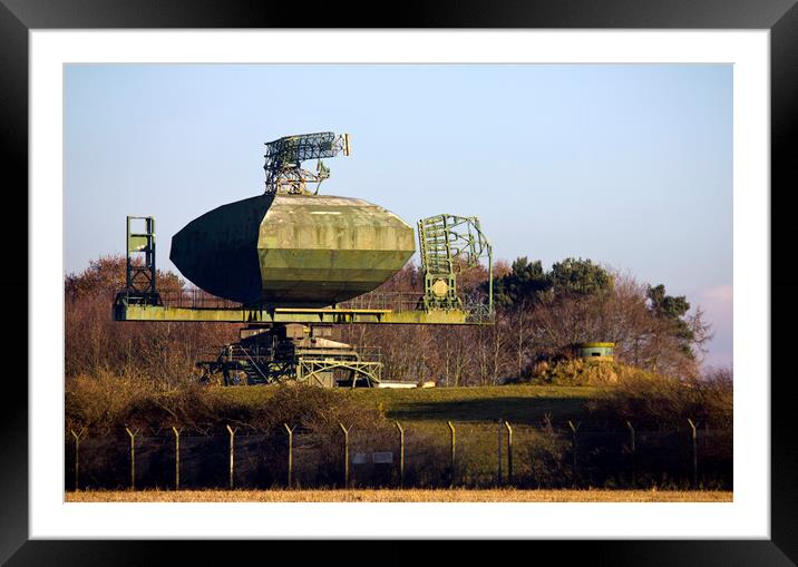 Type 85 Radar at RAF Neatishead Framed Mounted Print by Darren Burroughs