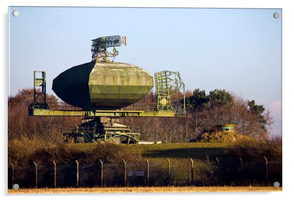 Type 85 Radar at RAF Neatishead Acrylic by Darren Burroughs