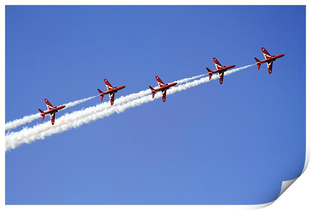Red Arrows Formation Print by David Woollands