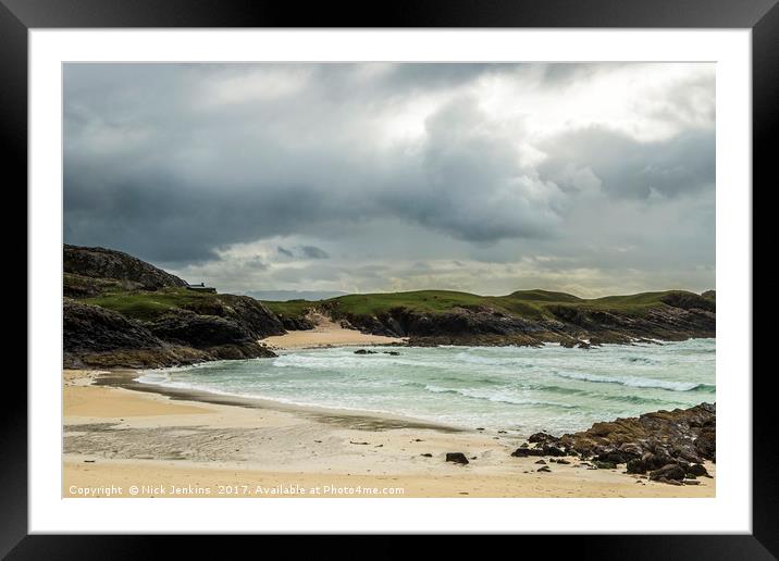 Clachtoll Bay Stoer North West Scotland coast  Framed Mounted Print by Nick Jenkins