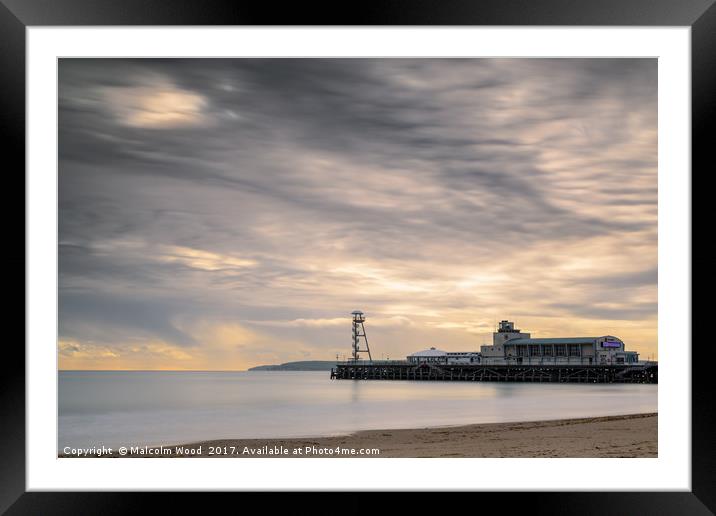 Bournemouth Pier Framed Mounted Print by Malcolm Wood