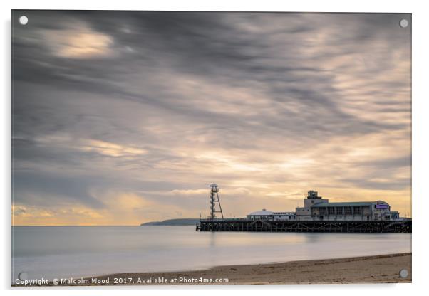 Bournemouth Pier Acrylic by Malcolm Wood